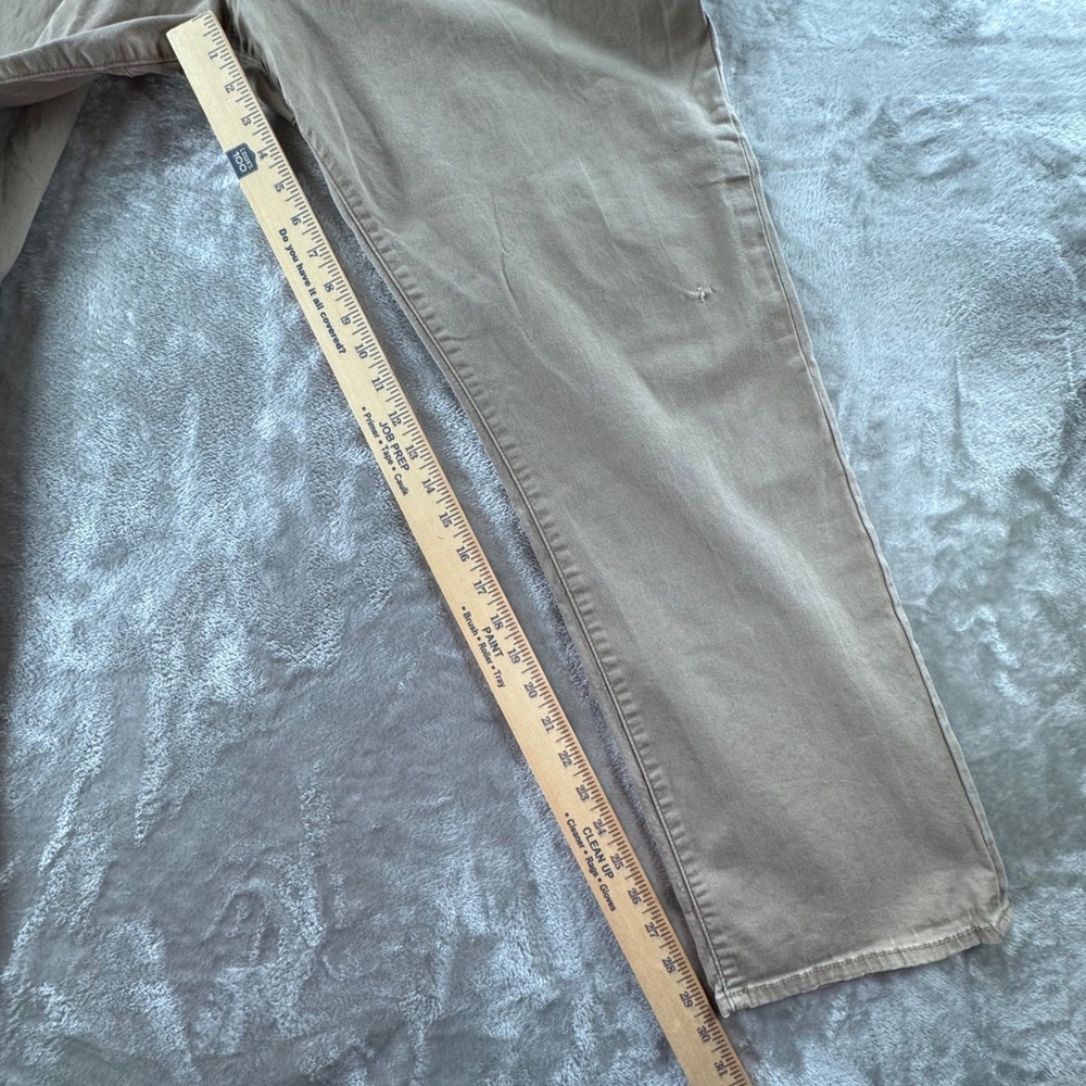 Lee Extreme Motion Pants Mens 44x32 Straight Taper Khaki Stretch Casual Work - Picture 7 of 13